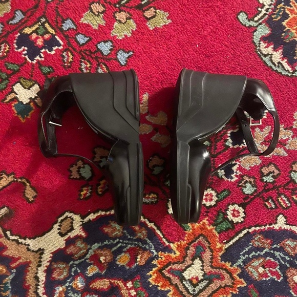Authentic Vintage Prada Calzature Donna Wedges 36.5 - Picture 2 of 4